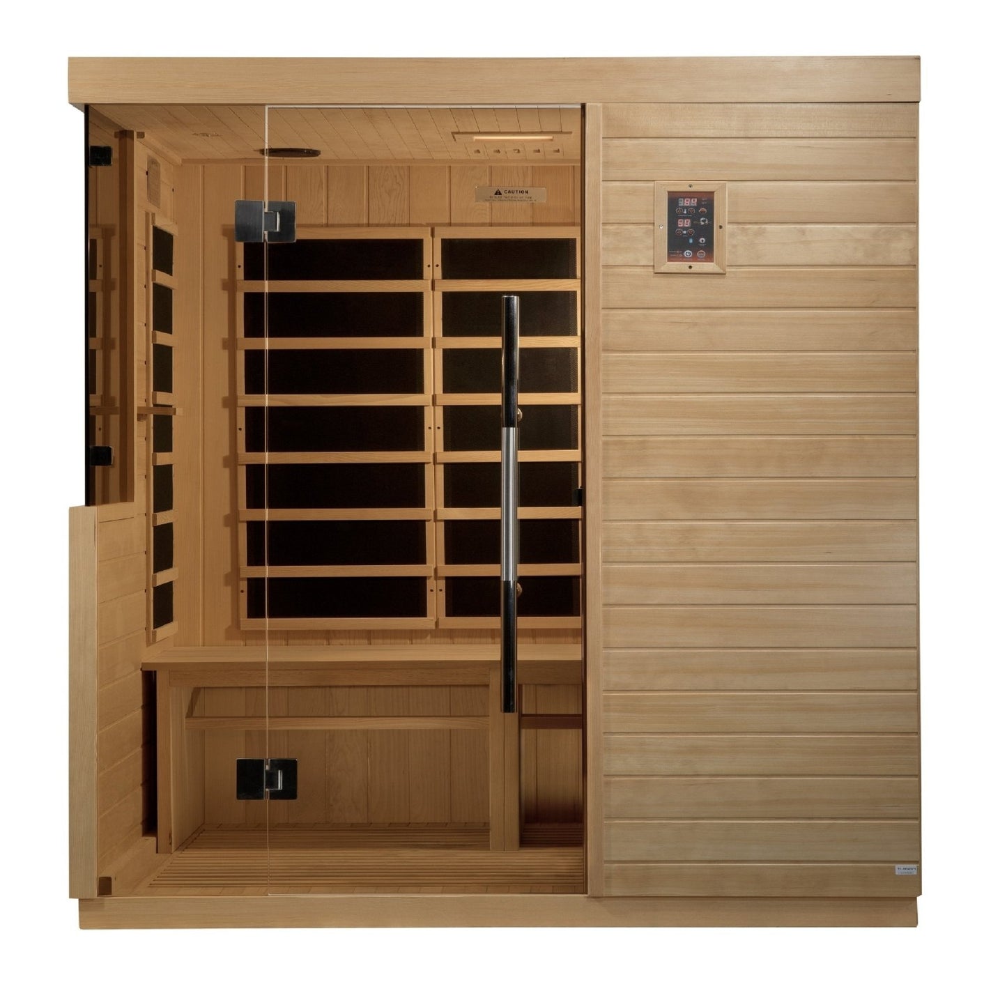 Dynamic "Bilbao" Infrared Sauna Ultra Low EMF with Hemlock Wood