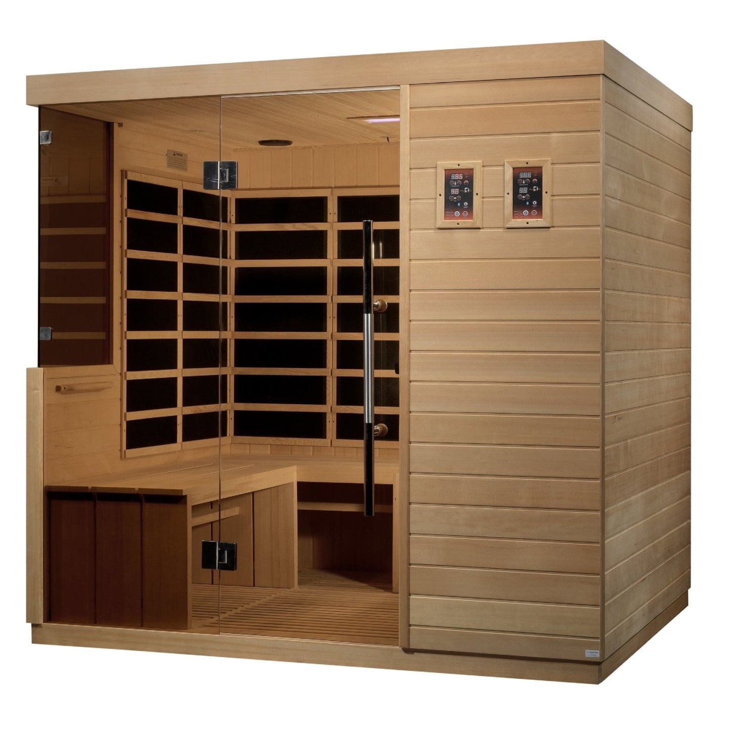 Dynamic "La Sagrada" Infrared Sauna Ultra Low EMF with Hemlock Wood