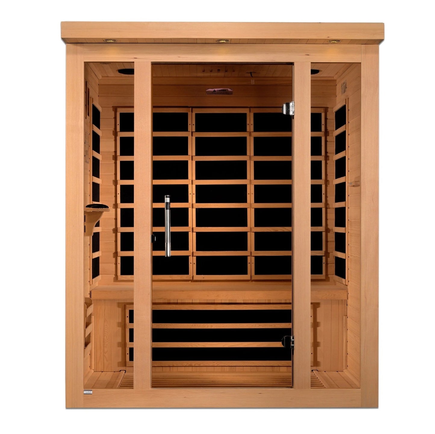 Dynamic "Vila" FAR Infrared Sauna Ultra Low EMF with Hemlock Wood