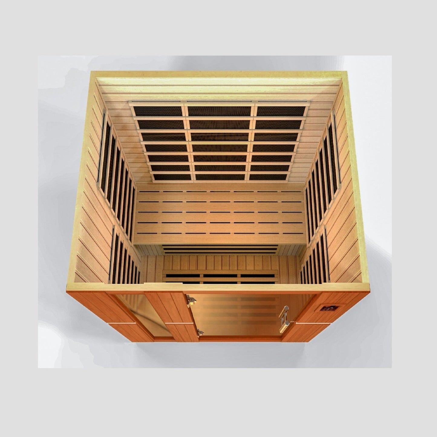 Dynamic "Lugano" FAR Infrared Sauna Ultra Low EMF with Hemlock Wood