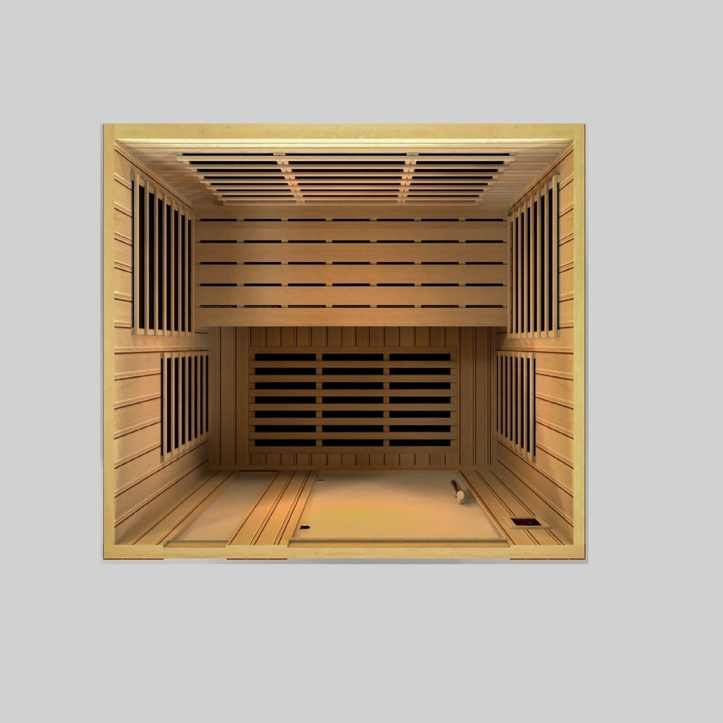 Dynamic "Lugano" FAR Infrared Sauna Ultra Low EMF with Hemlock Wood