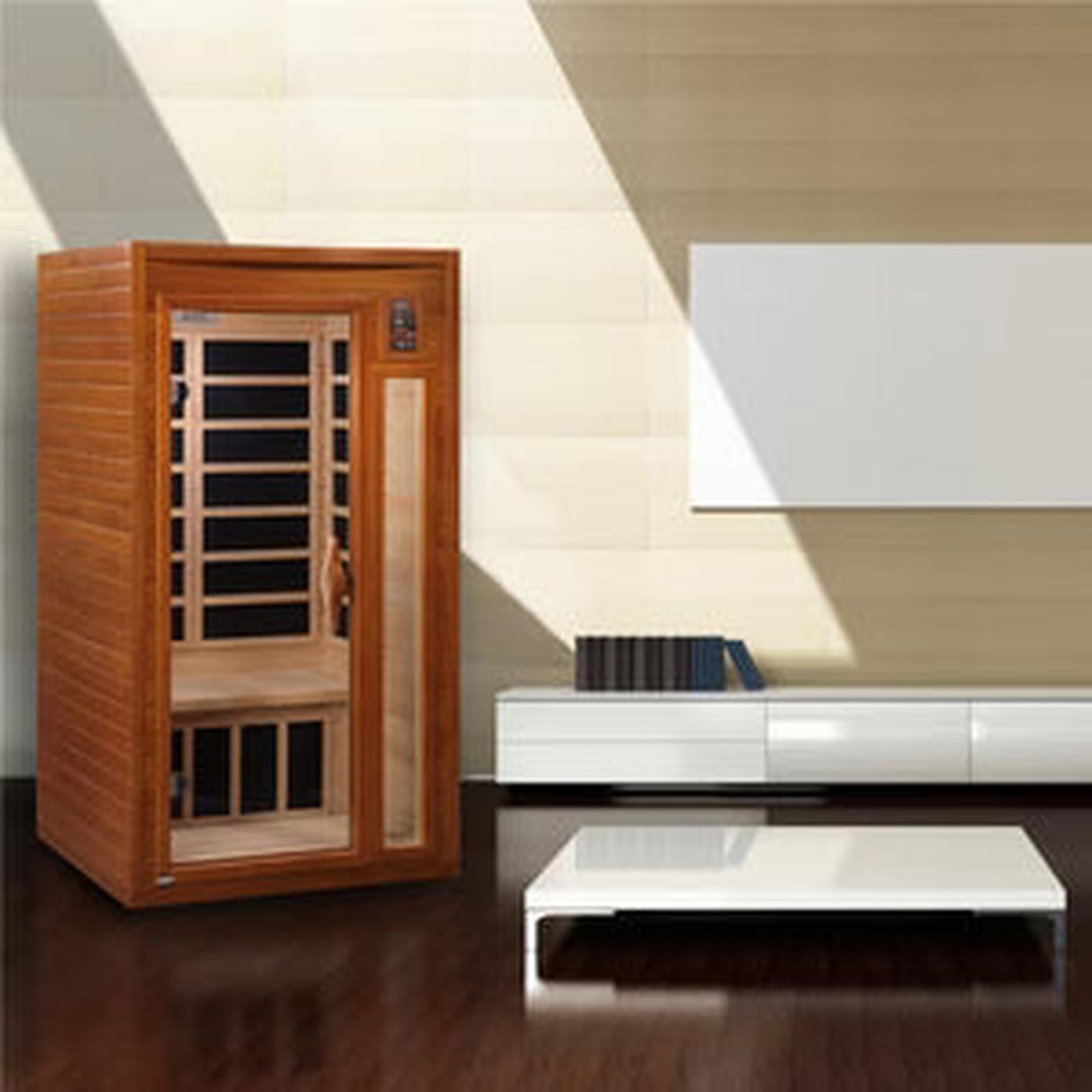 Premium Wellari Barcelona Edition 1–2 Person Low EMF Far Infrared Sauna for general fitness conditioning and body relaxation support