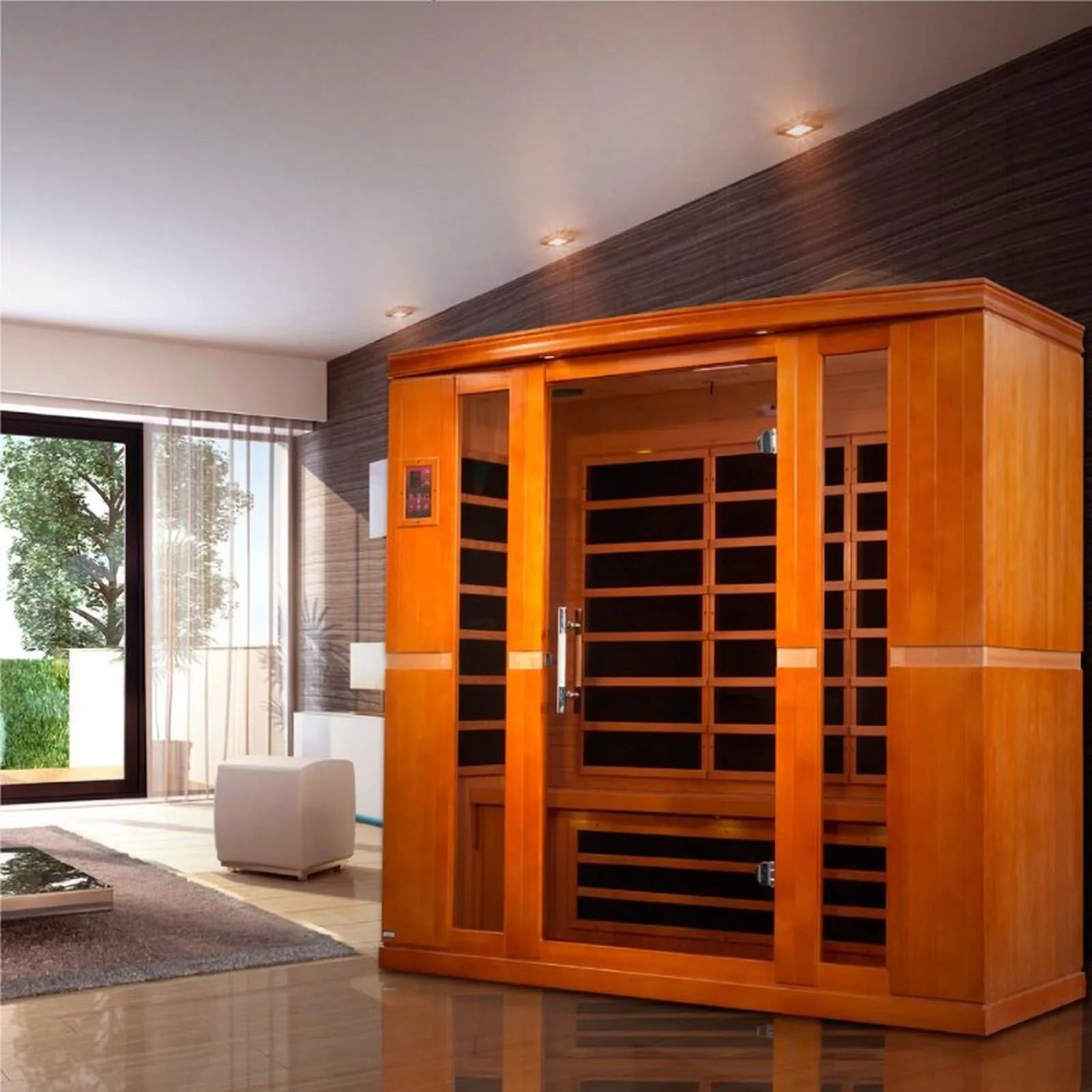 Bergamo Elite Ultra Low EMF FAR Infrared Sauna by Dynamic