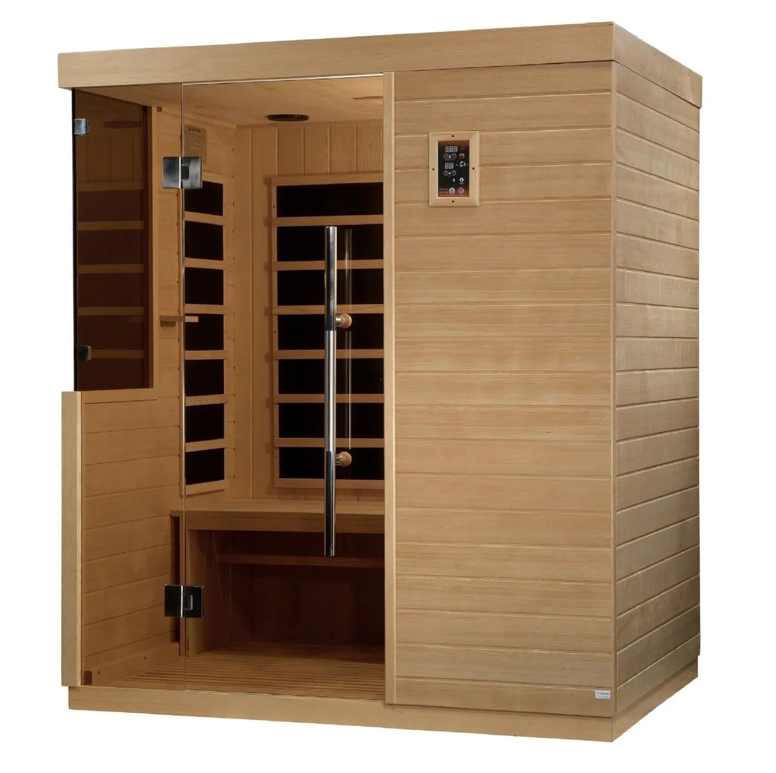 Bilbao 3-Person Ultra Low EMF FAR Infrared Sauna by Dynamic
