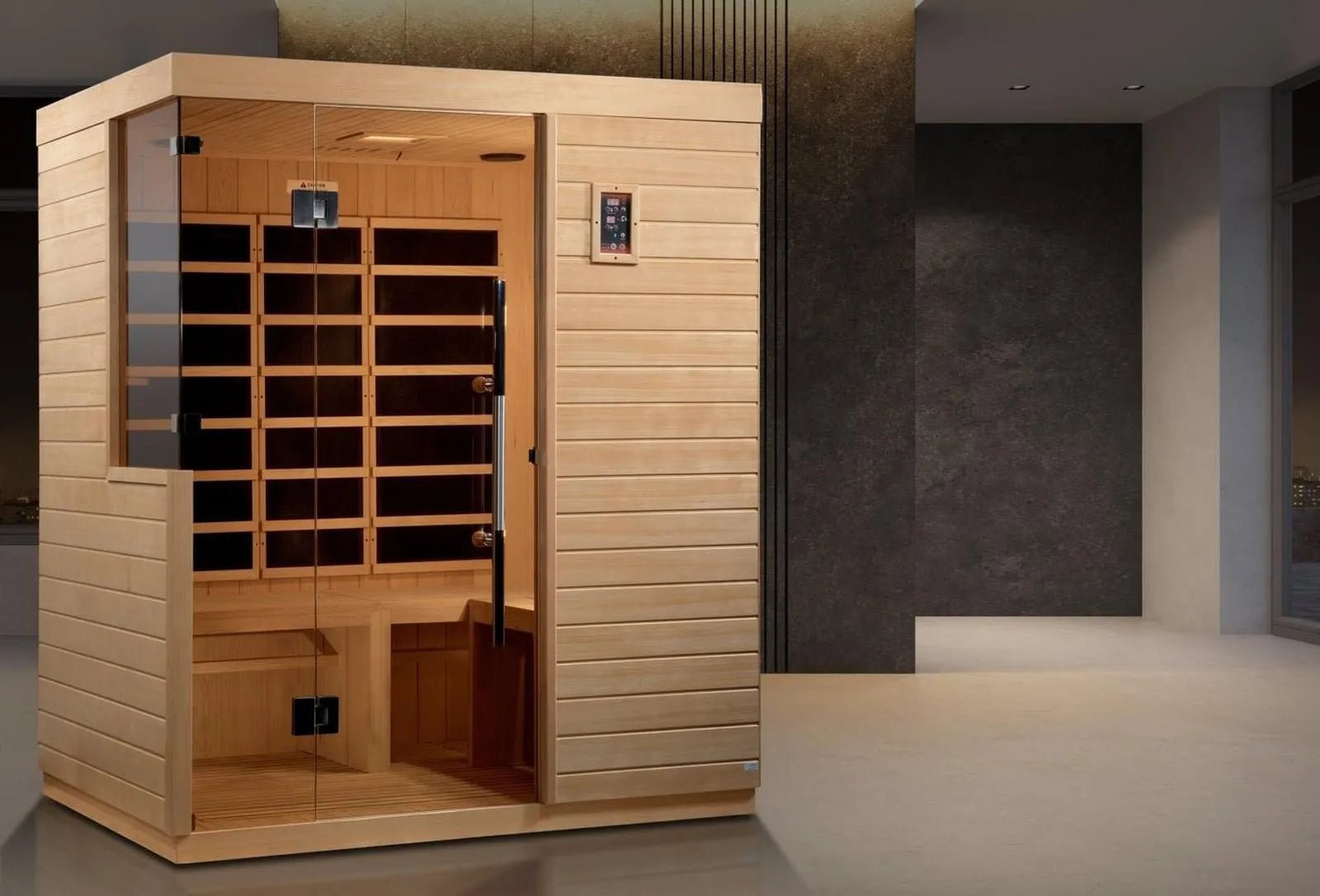 Bilbao 3-Person Ultra Low EMF FAR Infrared Sauna by Dynamic