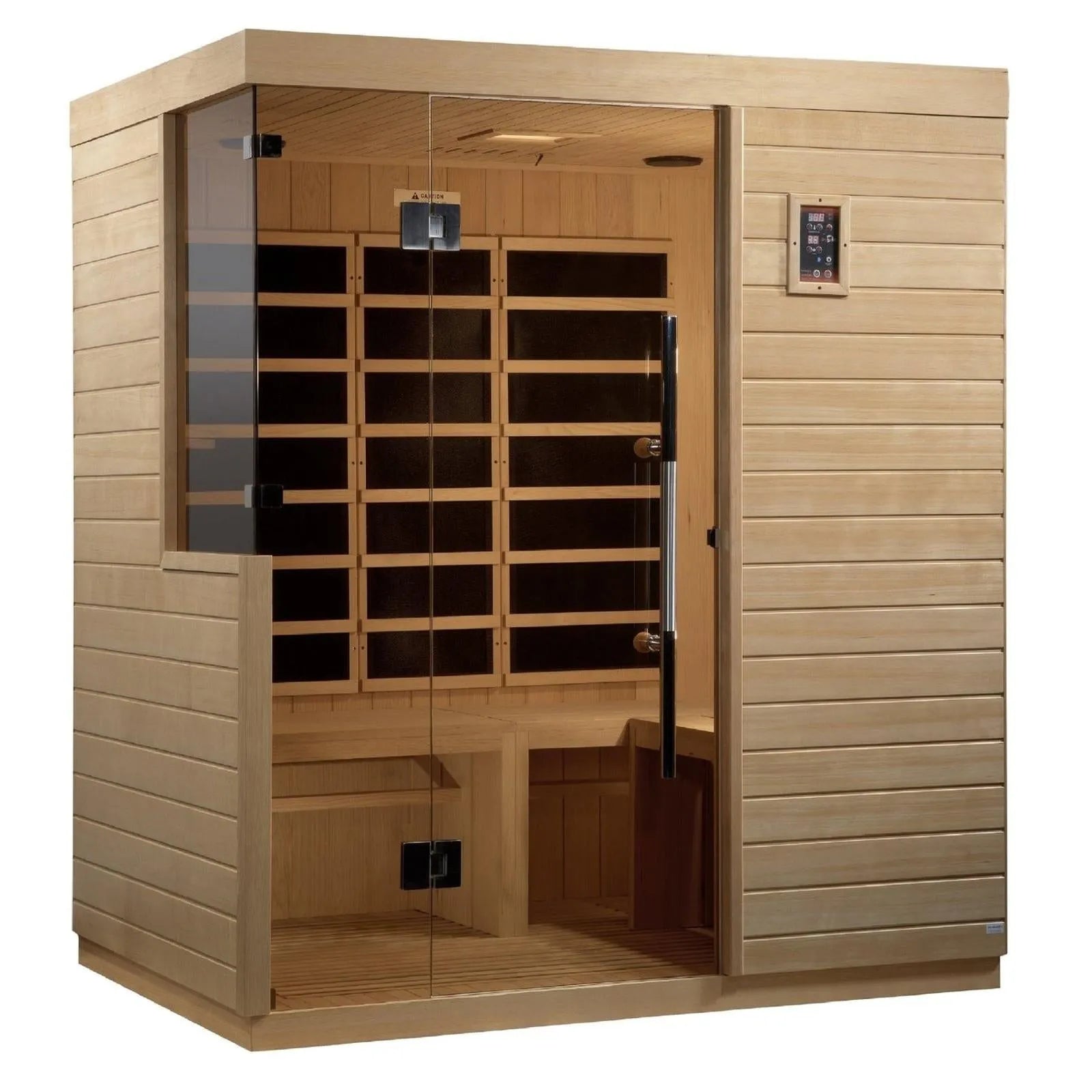 Bilbao 3-Person Ultra Low EMF FAR Infrared Sauna by Dynamic