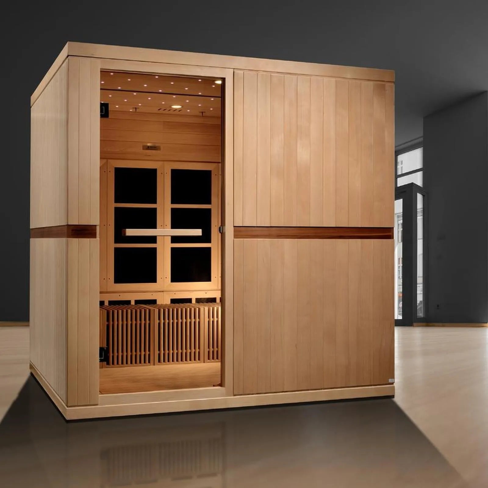 Catalonia Elite 8-Person Wheelchair Accessible Infrared Sauna by Dynamic