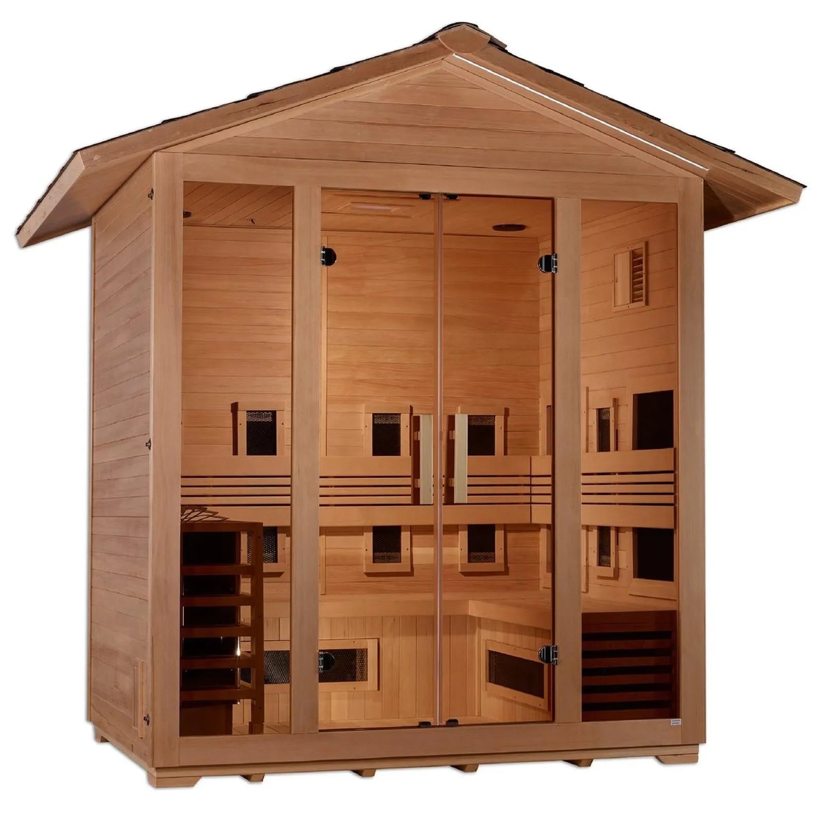 Gargellen 5-Person Outdoor Hybrid Sauna by Dynamic