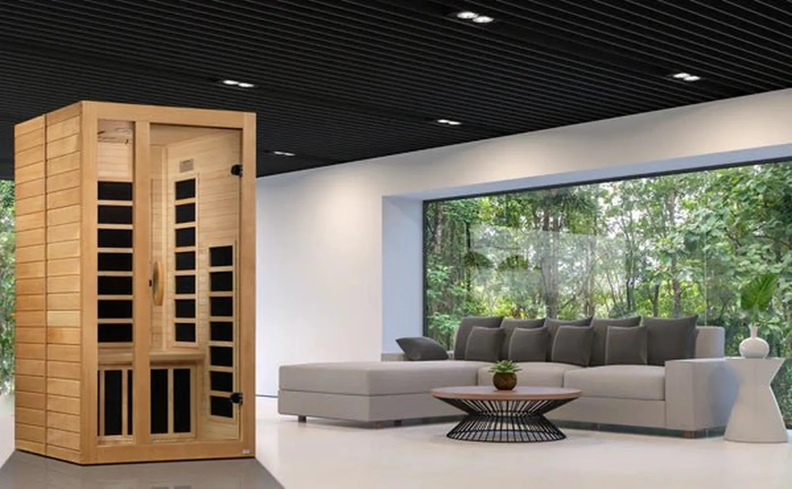Gracia 1-Person Low EMF Far Infrared Sauna by Dynamic