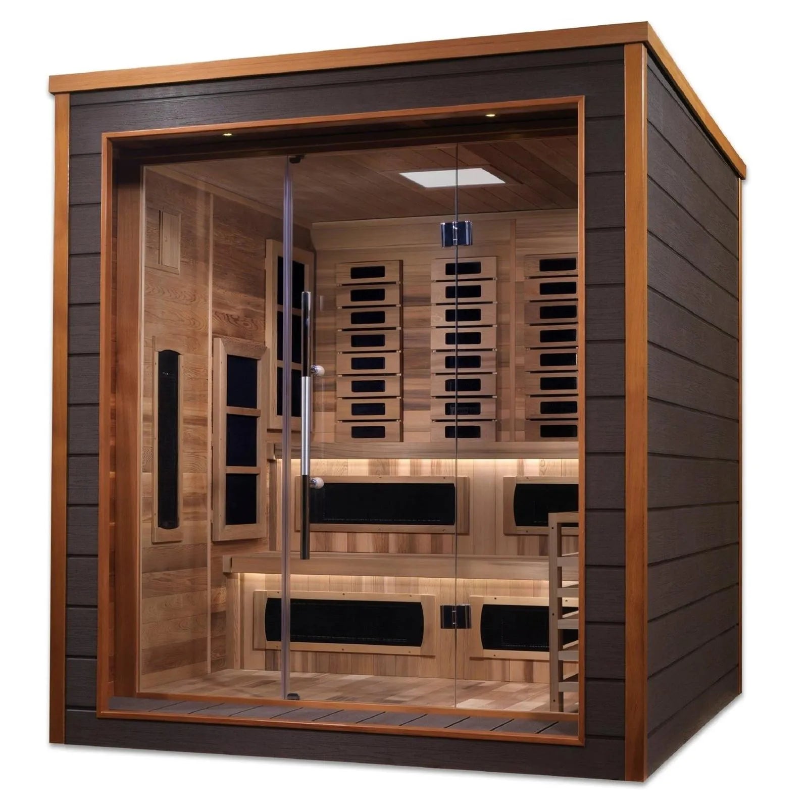 Karlstad 6-Person Hybrid Indoor/Outdoor Sauna by Dynamic