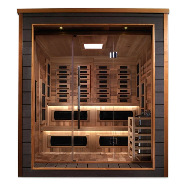 Karlstad 6-Person Hybrid Indoor/Outdoor Sauna by Dynamic