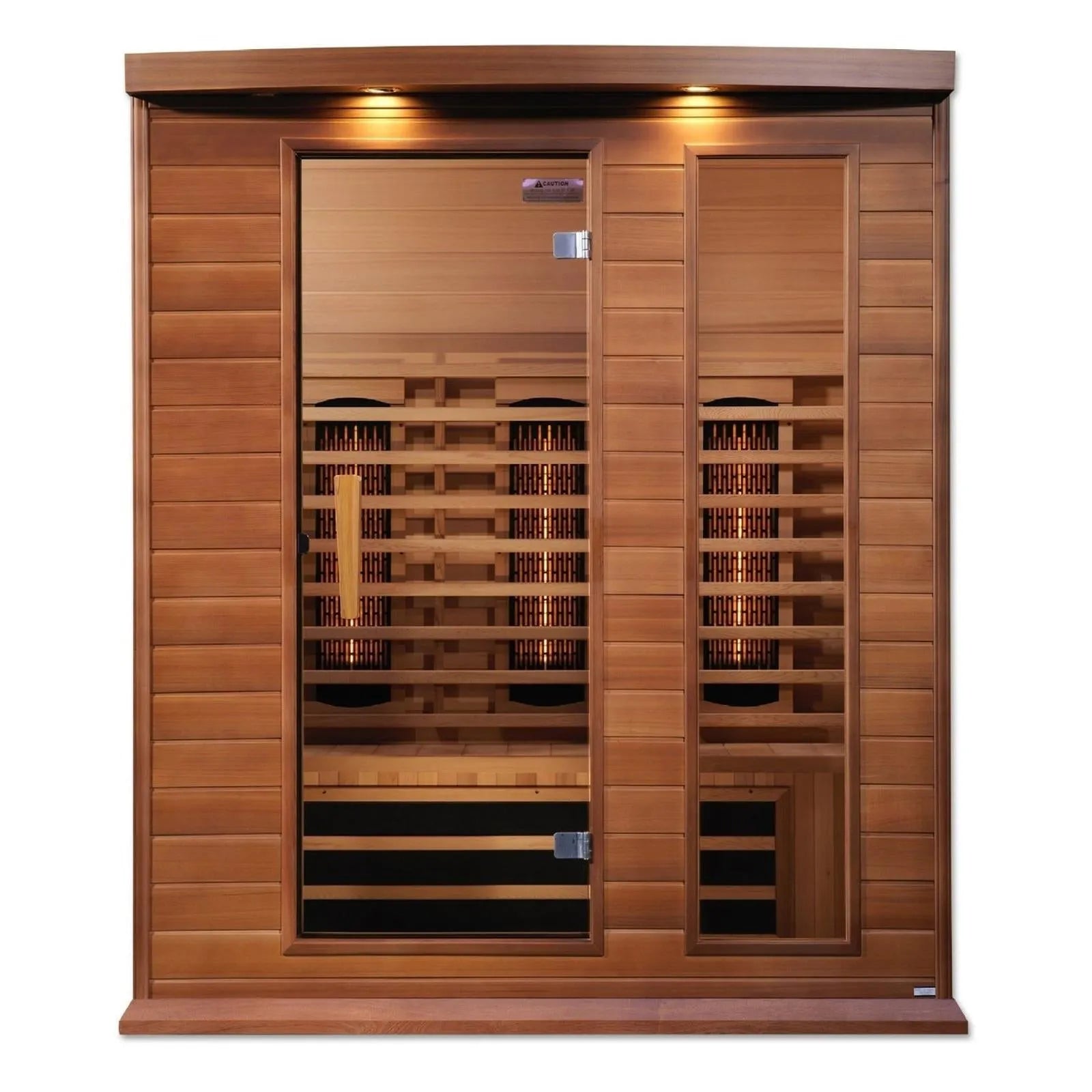 Maxxus 3-Person Full Spectrum Near Zero EMF Red Cedar Sauna by Dynamic