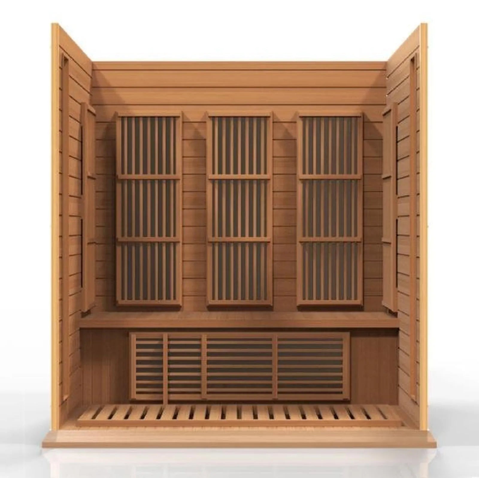 Maxxus 3-Person Near Zero EMF Red Cedar Infrared Sauna by Dynamic