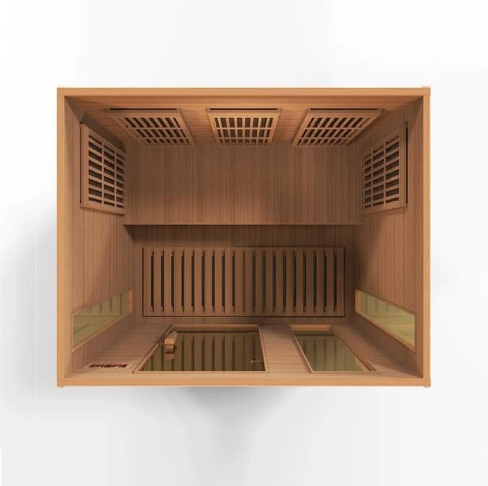 Maxxus 3-Person Near Zero EMF Red Cedar Infrared Sauna by Dynamic