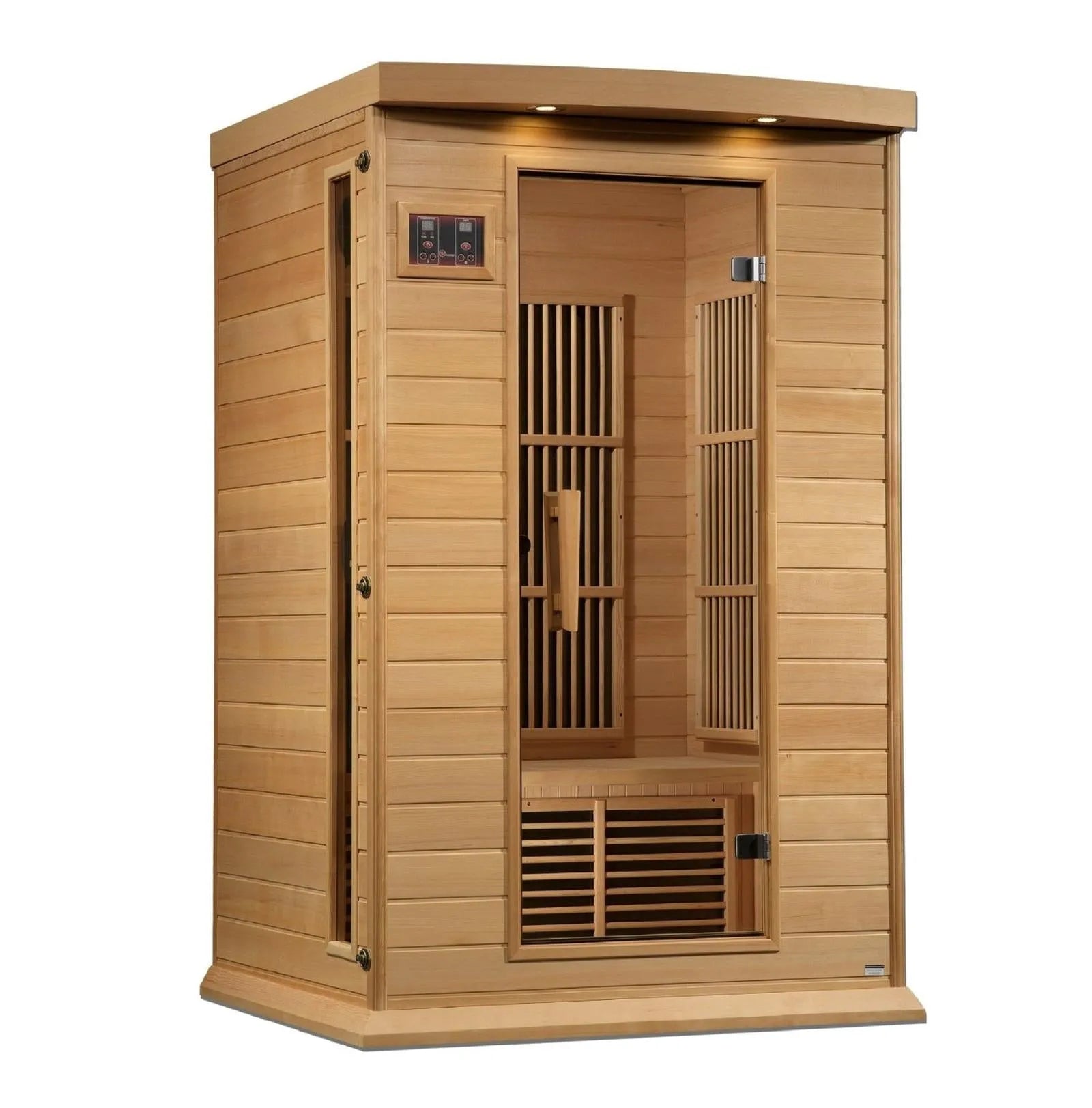 Maxxus FAR Infrared Sauna Near Zero EMF with Hemlock Wood by Dynamic