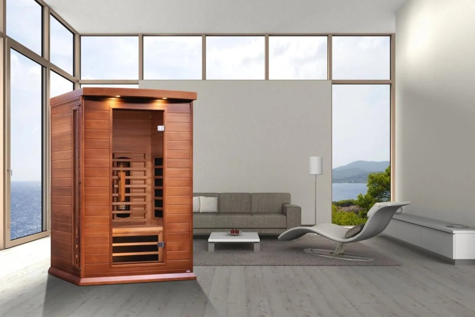 Maxxus Full Spectrum FAR Infrared Sauna Near Zero EMF • Red Cedar • 2-Person by Dynamic