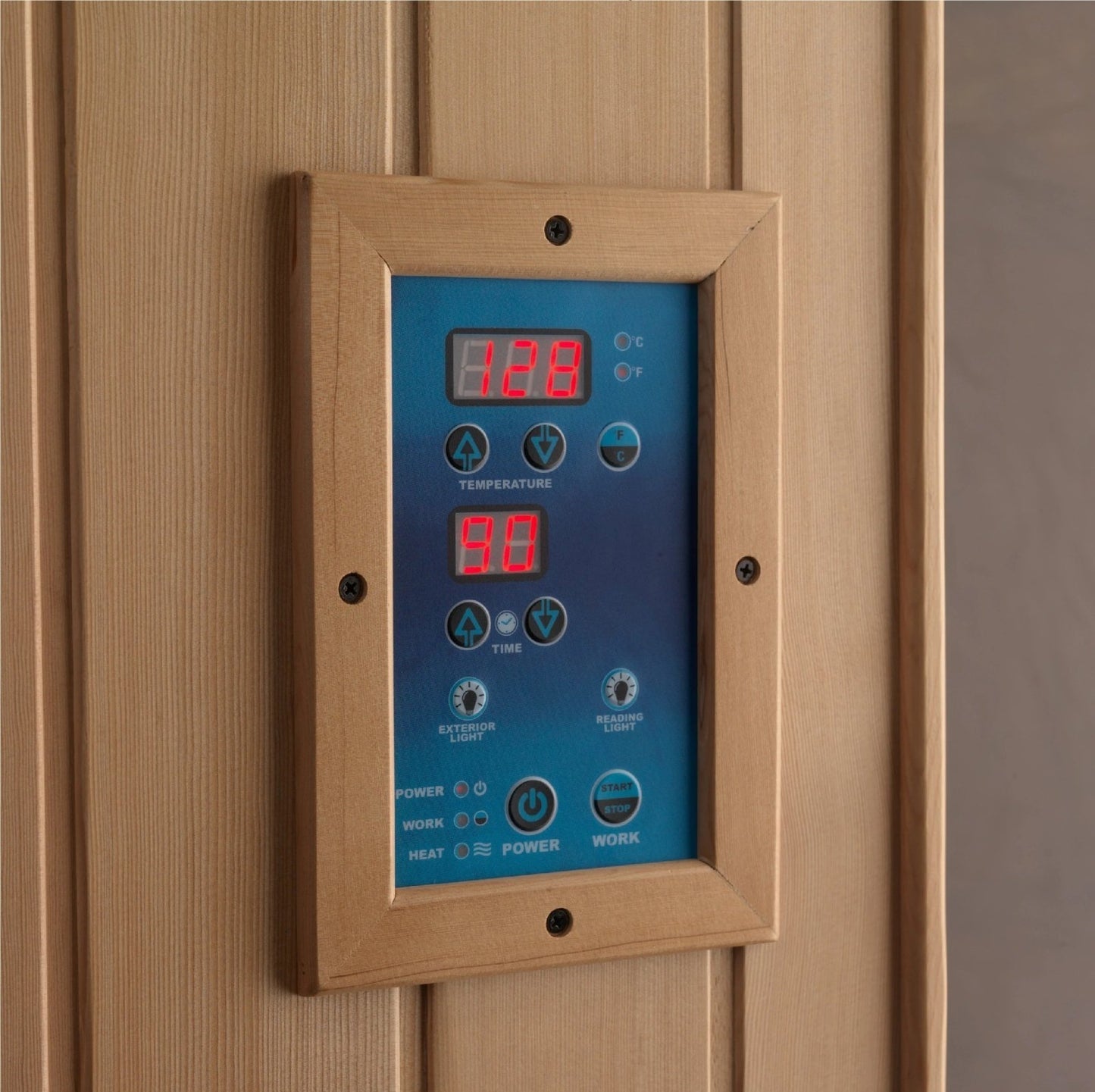 Golden Designs 8000 Reserve Series PureTech™ Full Spectrum Infrared Sauna with Himalayan Salt Bar