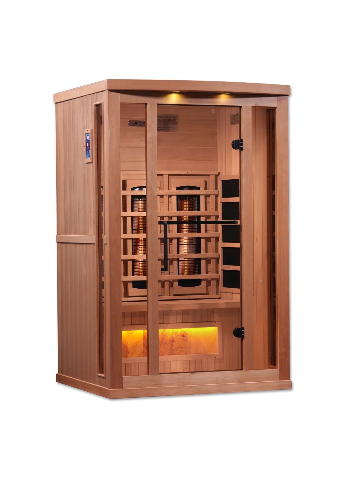 Golden Designs 8000 Reserve Series PureTech™ Full Spectrum Infrared Sauna with Himalayan Salt Bar
