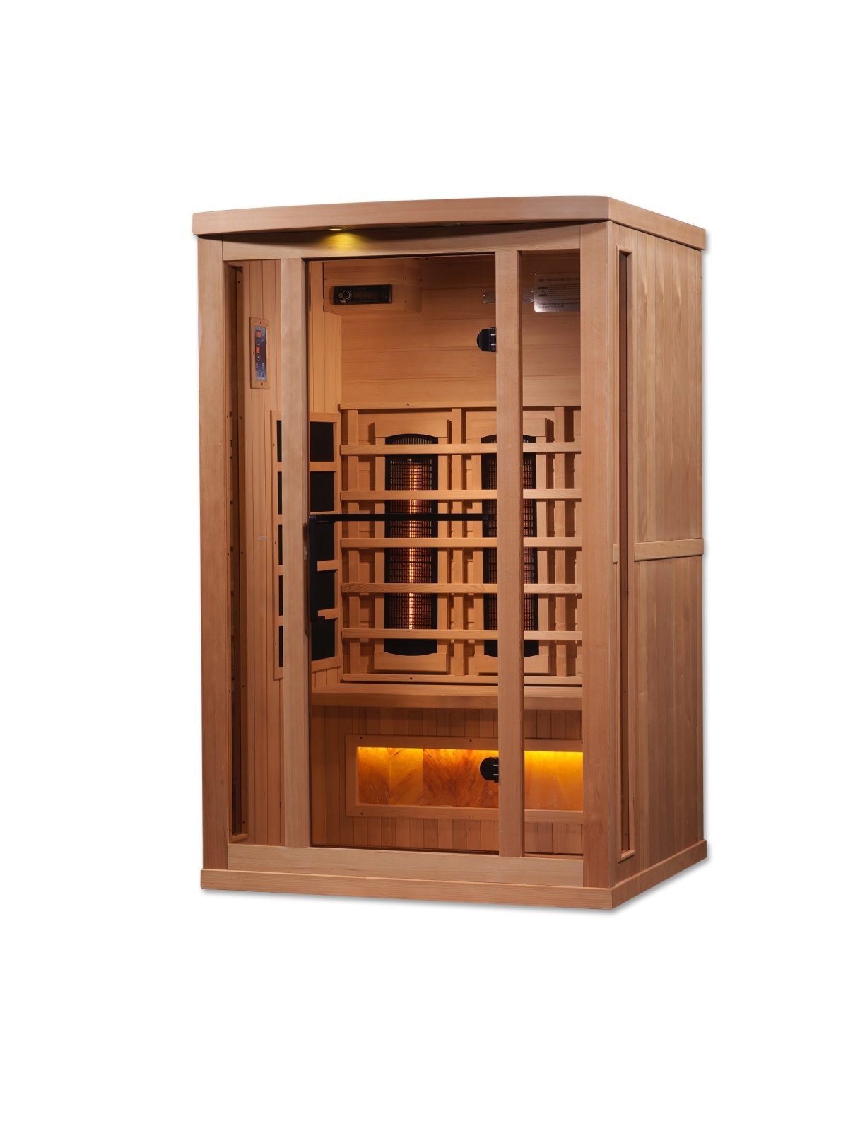 Golden Designs 8000 Reserve Series PureTech™ Full Spectrum Infrared Sauna with Himalayan Salt Bar