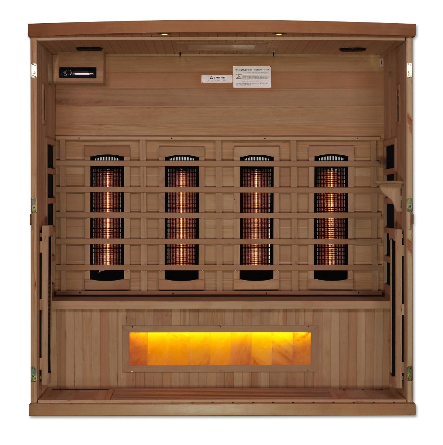 Golden Designs 8000 Reserve Series Full Spectrum Infrared Sauna with Himalayan Salt Bar