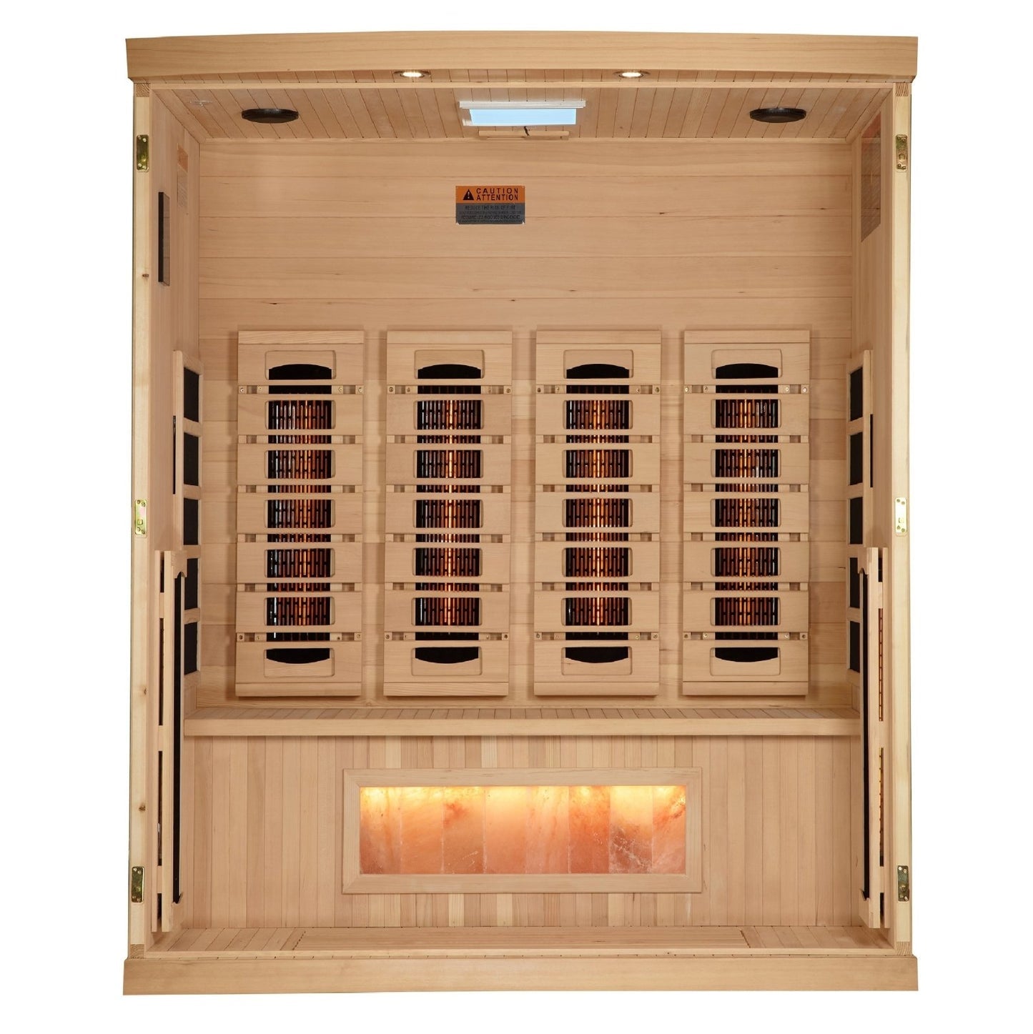 8000 Reserve Series PureTech™ Full Spectrum Infrared Sauna Near Zero EMF with Himalayan Salt Bar