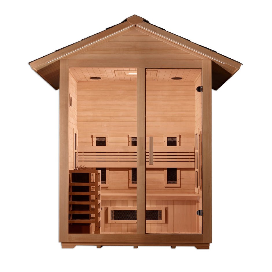 Carinthia" Full Spectrum PureTech™ Hybrid Sauna Steam Sauna Outdoor with Canadian Hemlock Wood
