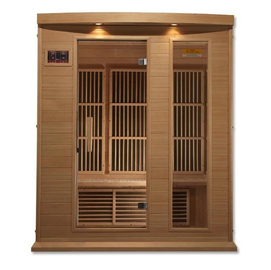 Maxxus FAR Infrared Sauna Near Zero EMF with Hemlock Wood