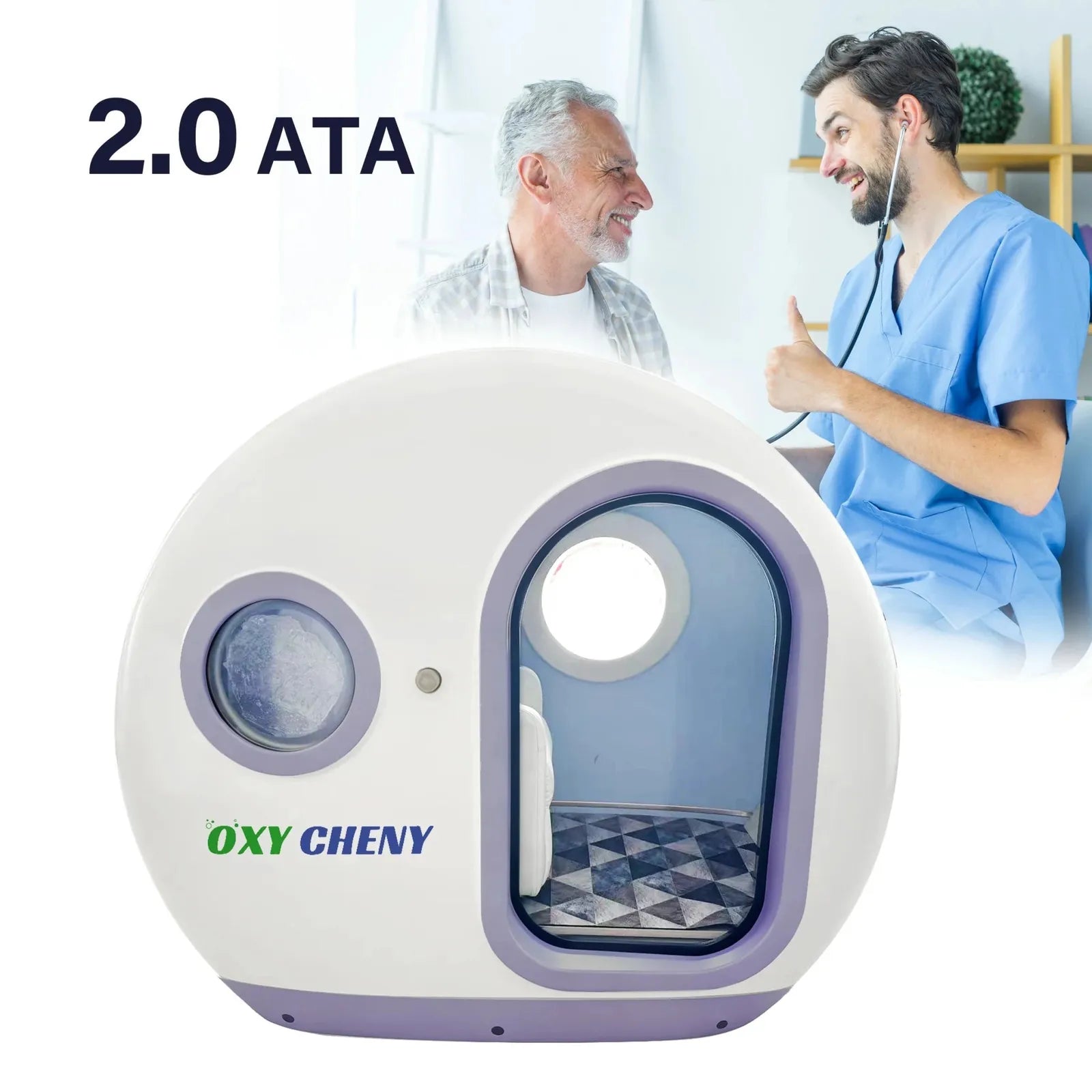 Arched Monoplace Hard Shell Hyperbaric Chamber-CY10 by OxyCheny
