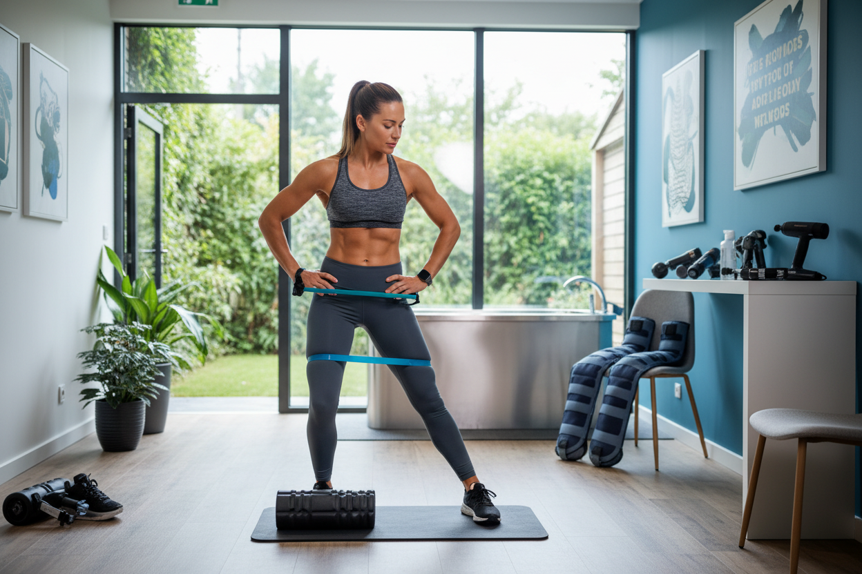 Premium Wellari lifestyle space featuring modern body conditioning and relaxation environments