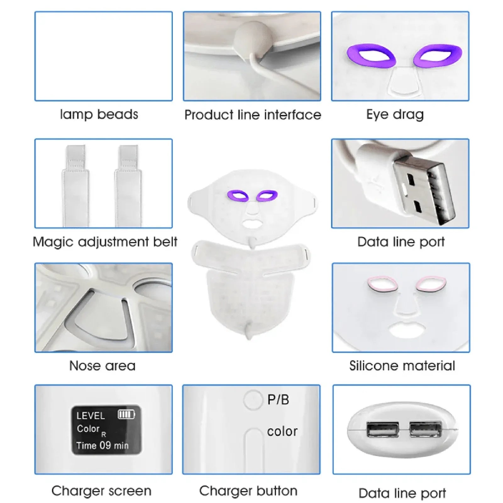 E49 Multi-Wavelength Light Therapy Mask by Reddotled
