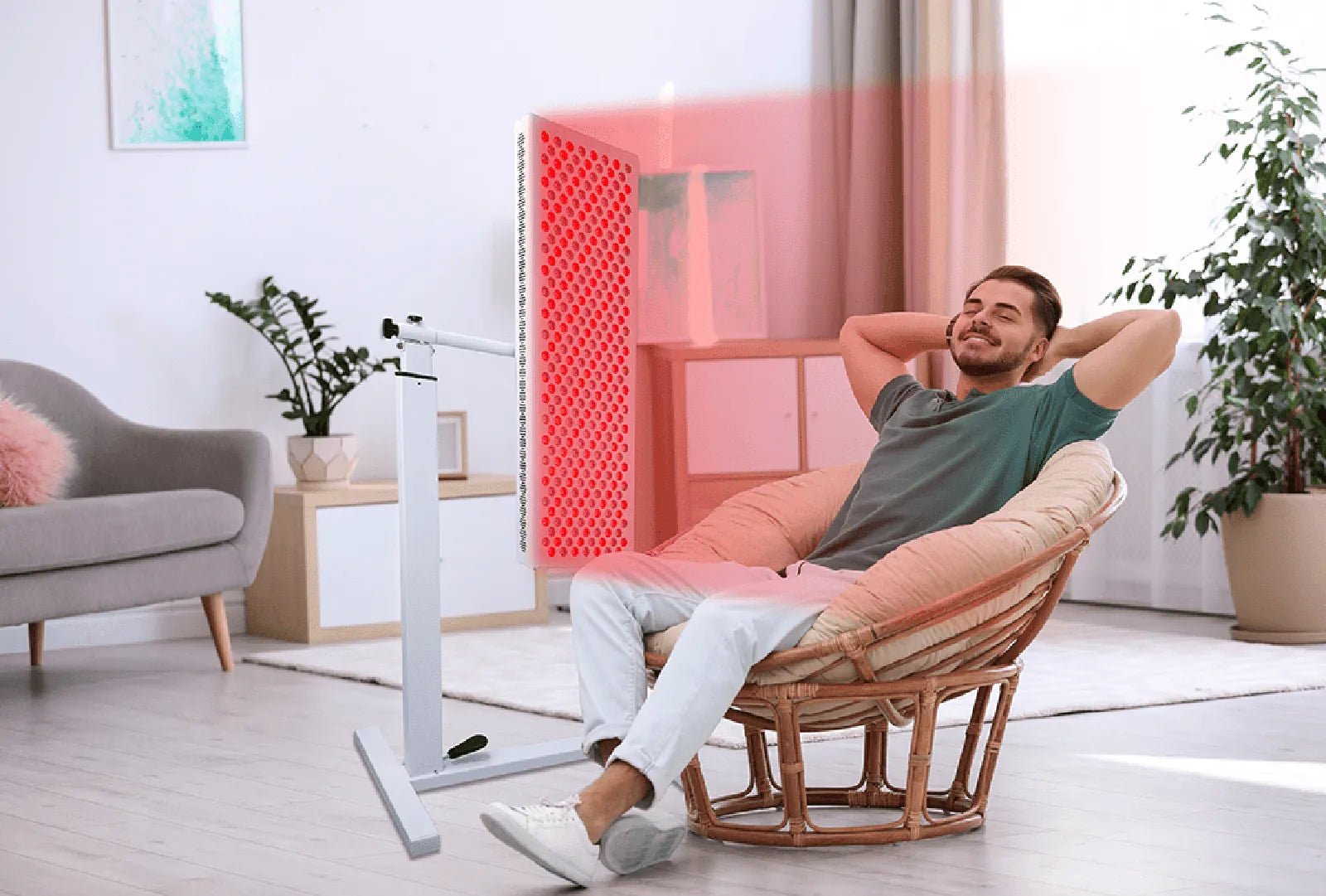 REDDOT Pneumatic Stand (PS) — Smooth Height Adjustment for Therapy Use by Reddotled