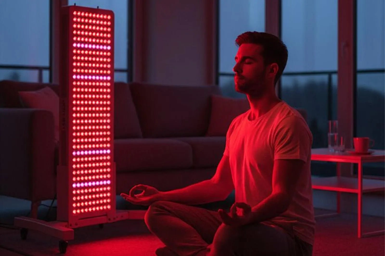 Rolling Floor Support Stand (XL / XXL) — Mobile Base for Large Red Light Panels by Reddotled