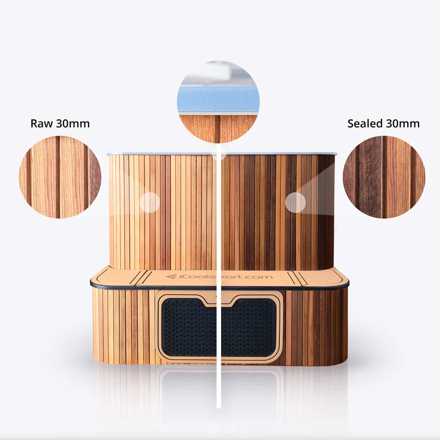 icool Ultra Cedar with Inbuilt 2kW Heater and External Turbo Mini Chiller 4ºC (39F) to 40ºC (104F)