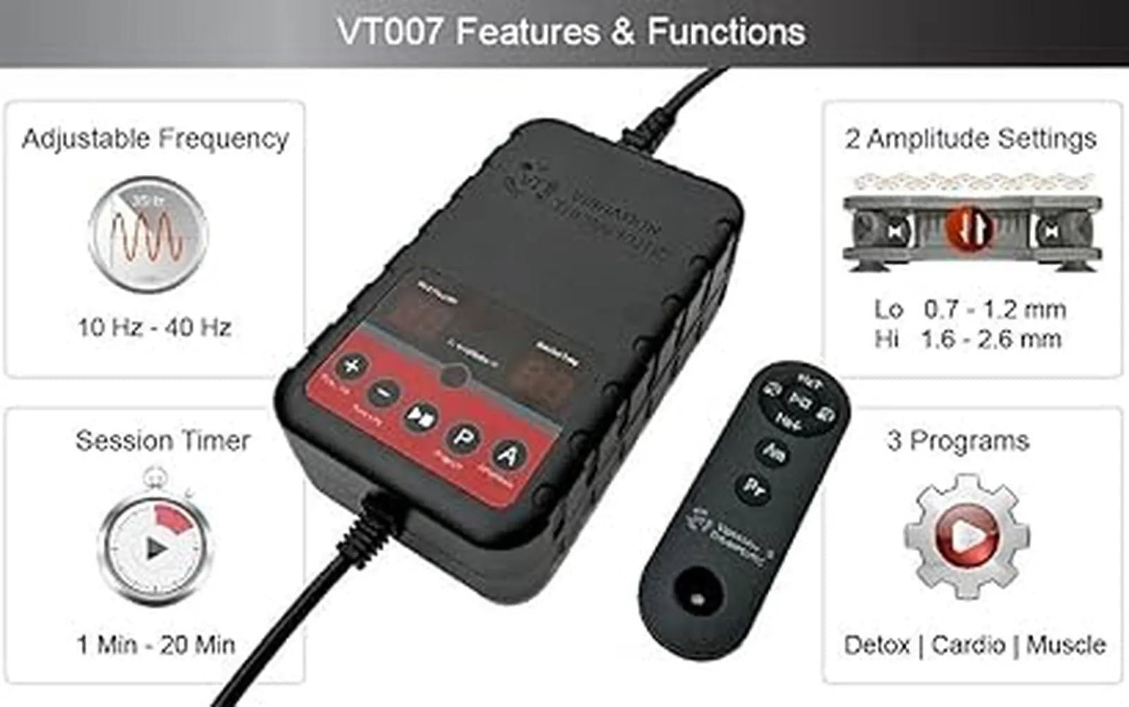 VT007 Linear Vibration Plate – Consumer-Grade Whole-Body Vibration by Vibration Therapeutic